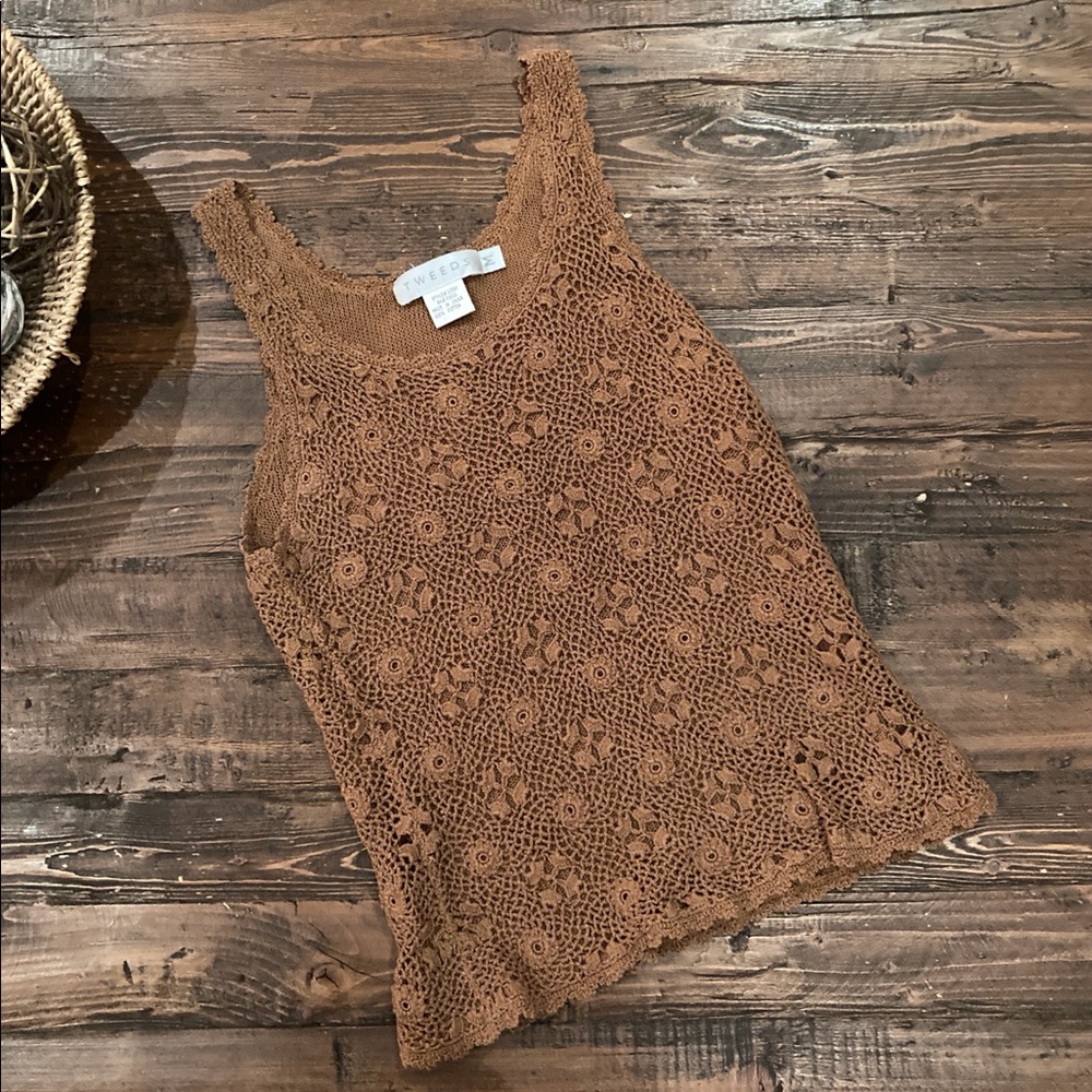 TWEEDS CROCHET TANK TOP